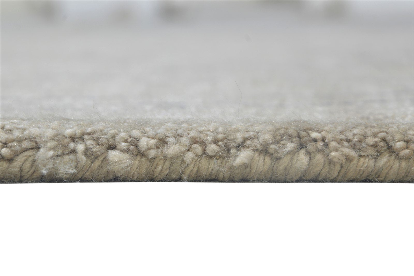 Silk Beige Rug 4' X 6' Modern Handloom Scandinavian Abstract Room Size Carpet Area Rug