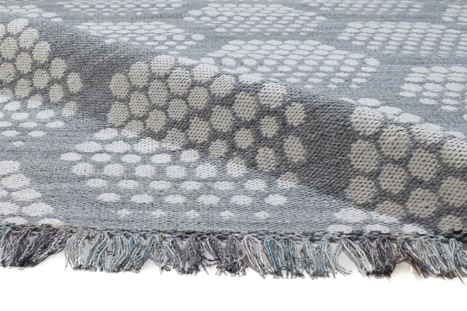 5X8 Rug Pet Yarn Grey Modern Jacquard Loom Moroccan Geometric Room Size Carpet Area Rug