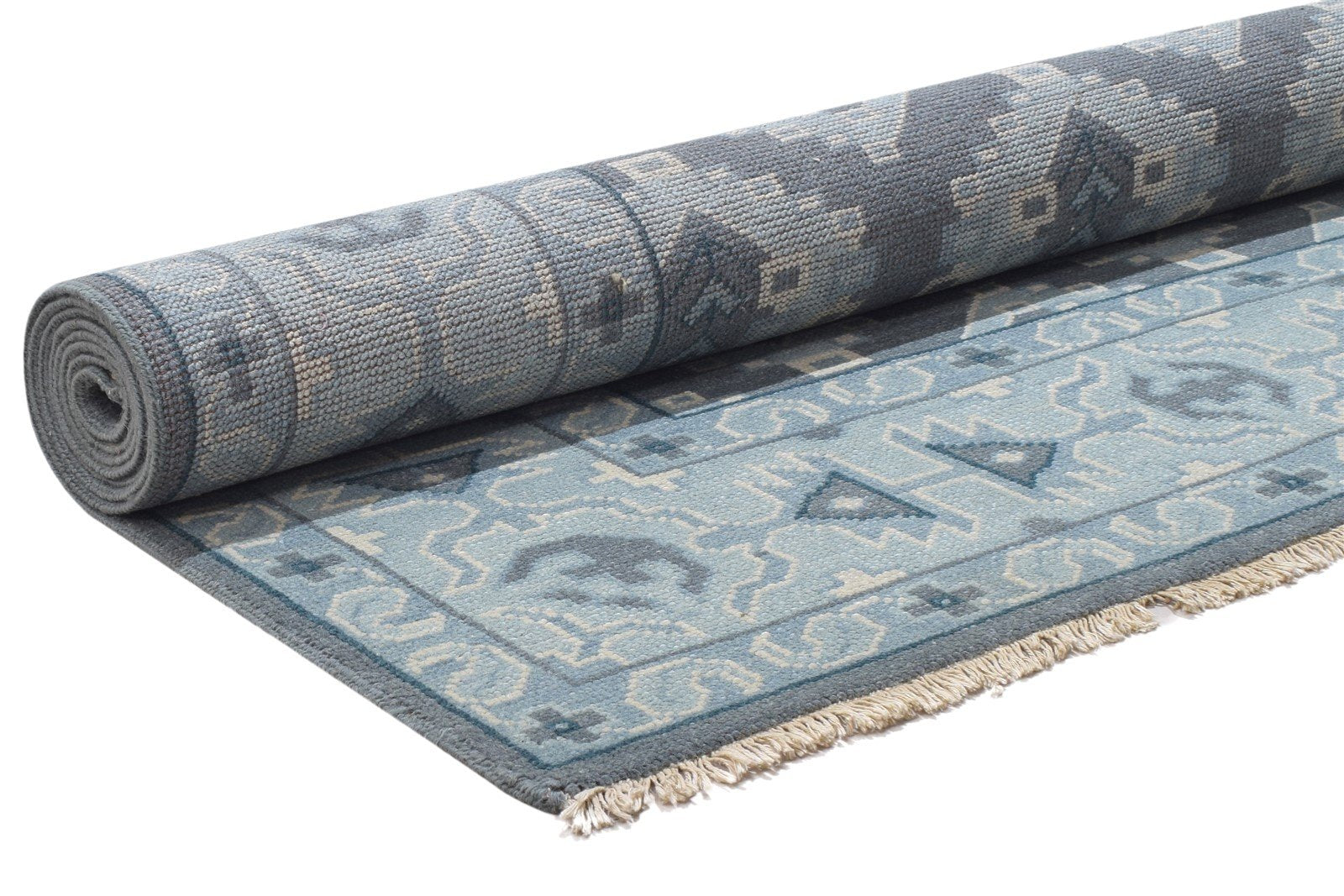 Hand Knotted Grey Wool Rug 8' X 10' Persian Oriental Paisley Large Carpet Area Rug