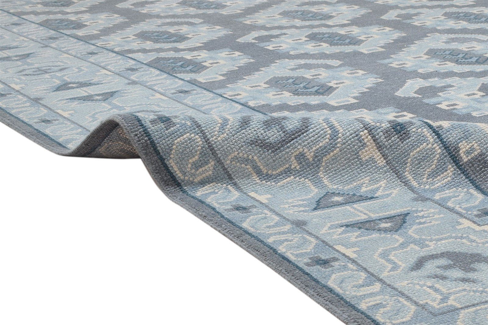 Hand Knotted Grey Wool Rug 8' X 10' Persian Oriental Paisley Large Carpet Area Rug