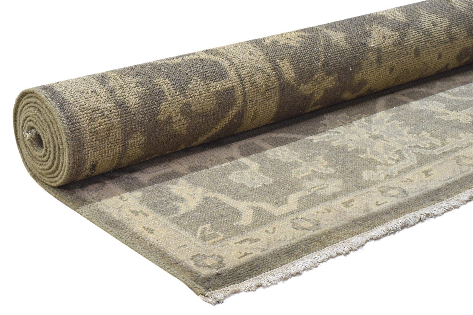 8' X 10' Rug Wool Grey Persian Hand Knotted Oushak Oriental Large Carpet Area Rug