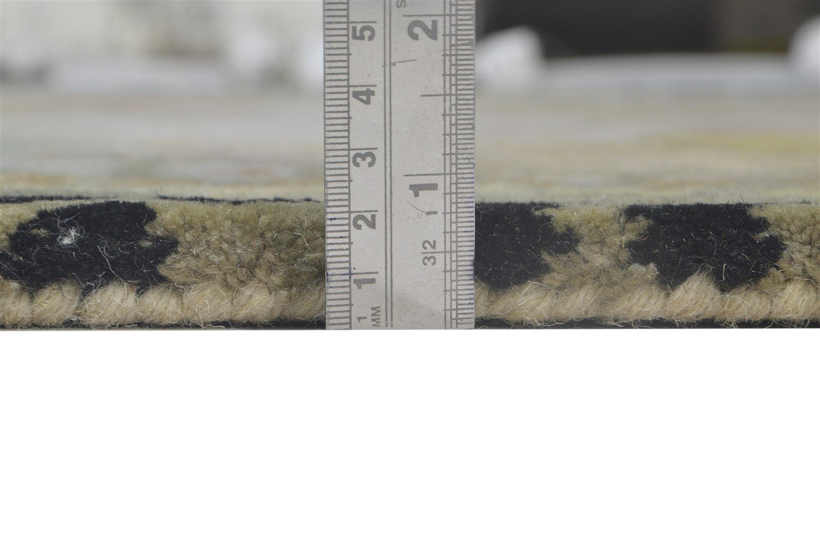 Hand Tufted Sand Wool Rug 5' X 8' Modern Indian Abstract Room Size Carpet Area Rug