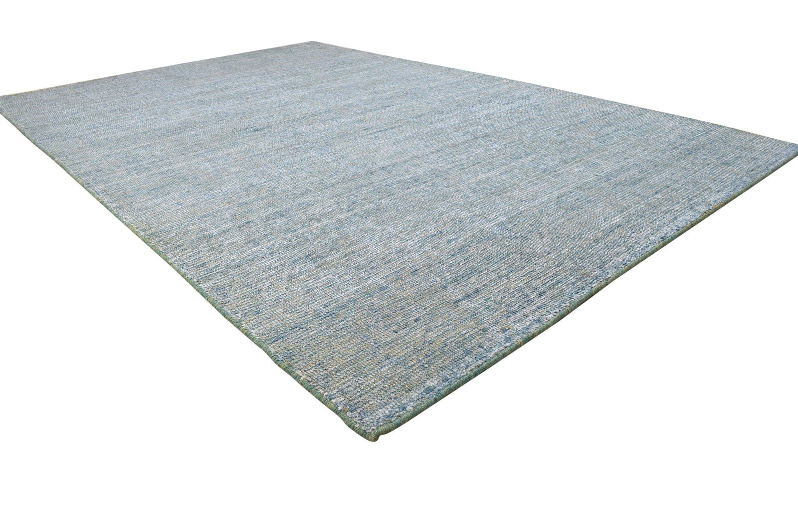 Dark Grey Jute / Silk Rug 6X9 Modern Hand Woven Scandinavian Solid Room Size Area Rug