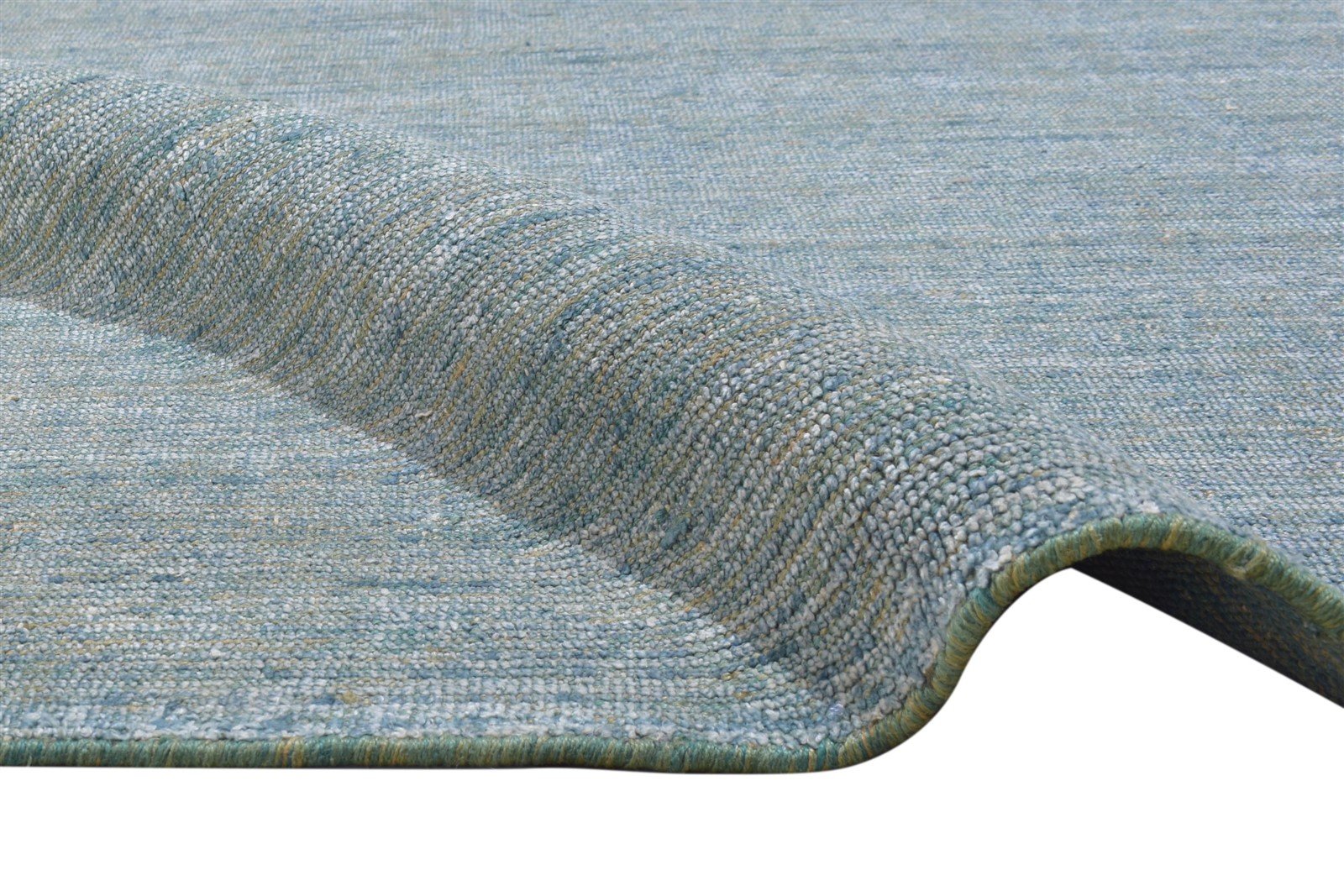 Dark Grey Jute / Silk Rug 6X9 Modern Hand Woven Scandinavian Solid Room Size Area Rug