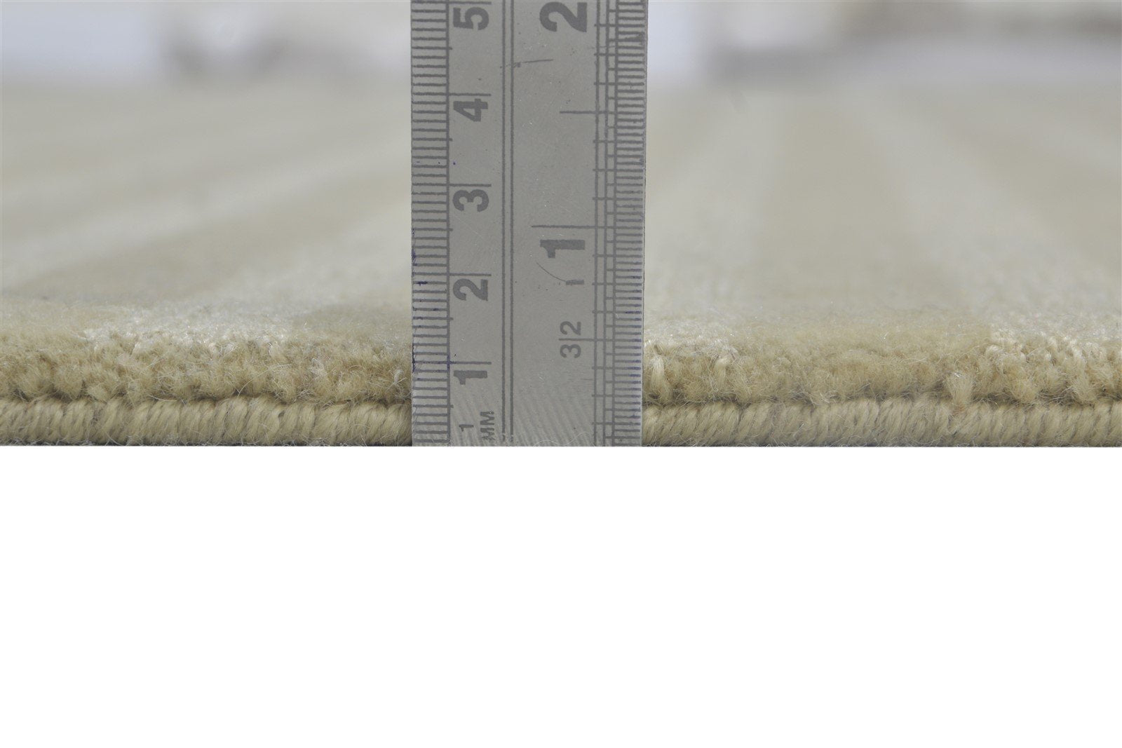 Sand Wool Rug 6' X 9' Modern Hand Woven Scandinavian Striped Large Carpet Area Rug