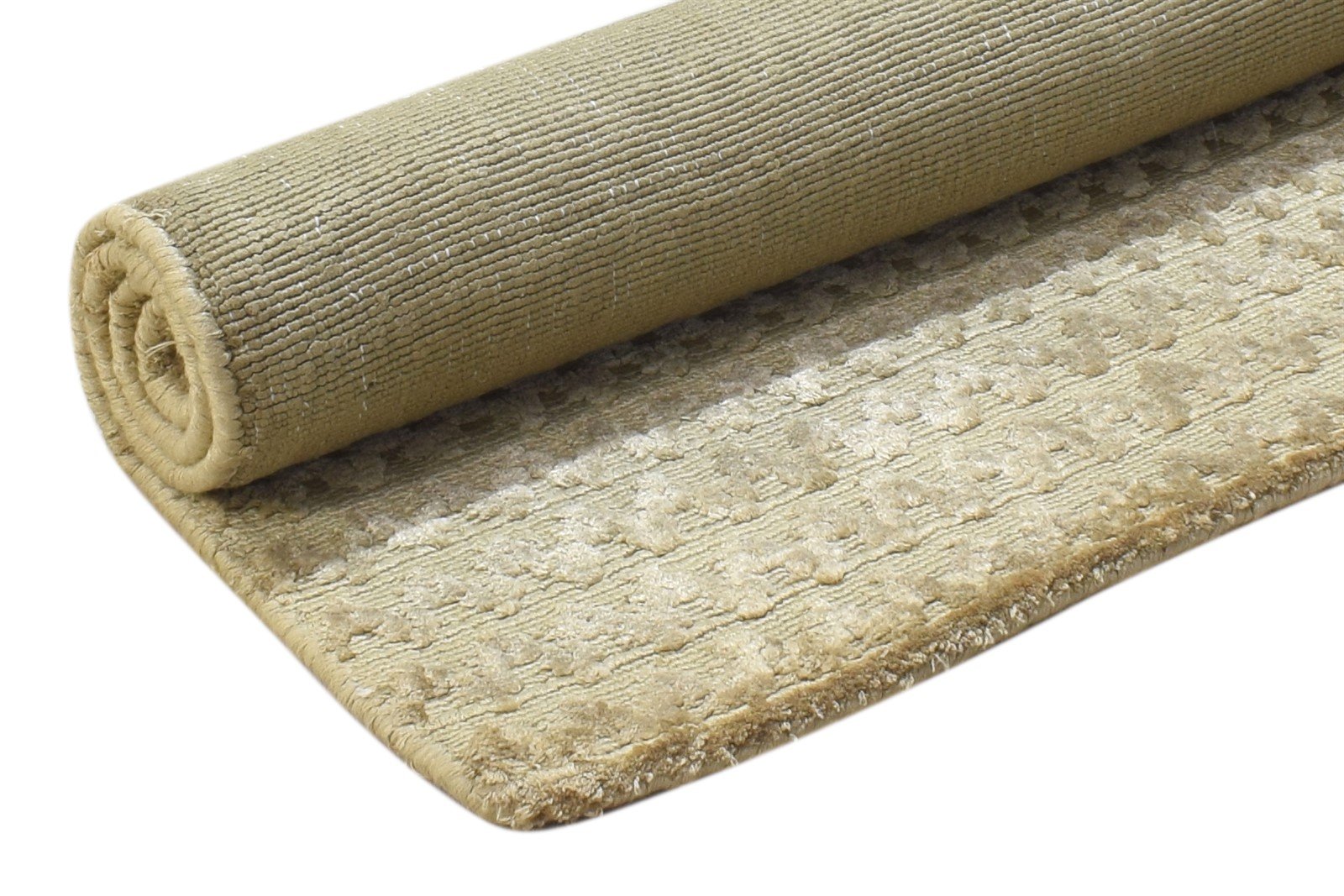 Hand Woven Sage Silk Rug 2' X 3' Modern Scandinavian Chevron Small Carpet Area Rug