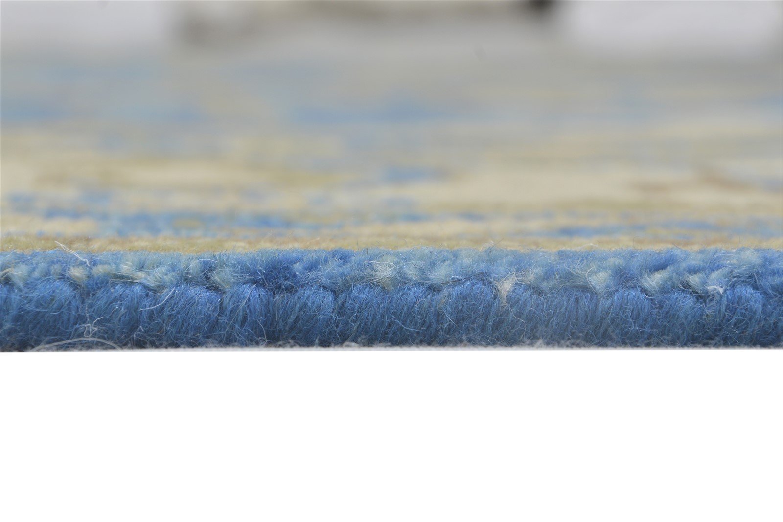 Wool Blue Rug 8' X 10' Persian Hand Knotted Oushak Oriental Large Carpet Area Rug