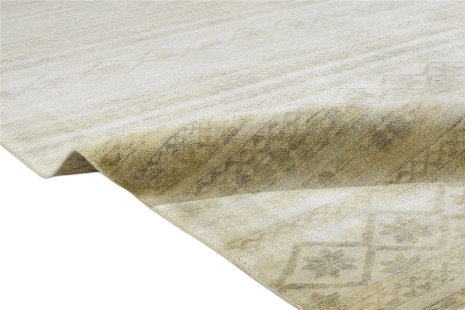 8' X 9' Rug Wool Sand Modern Hand Knotted Scandinavian Oriental Large Carpet Area Rug