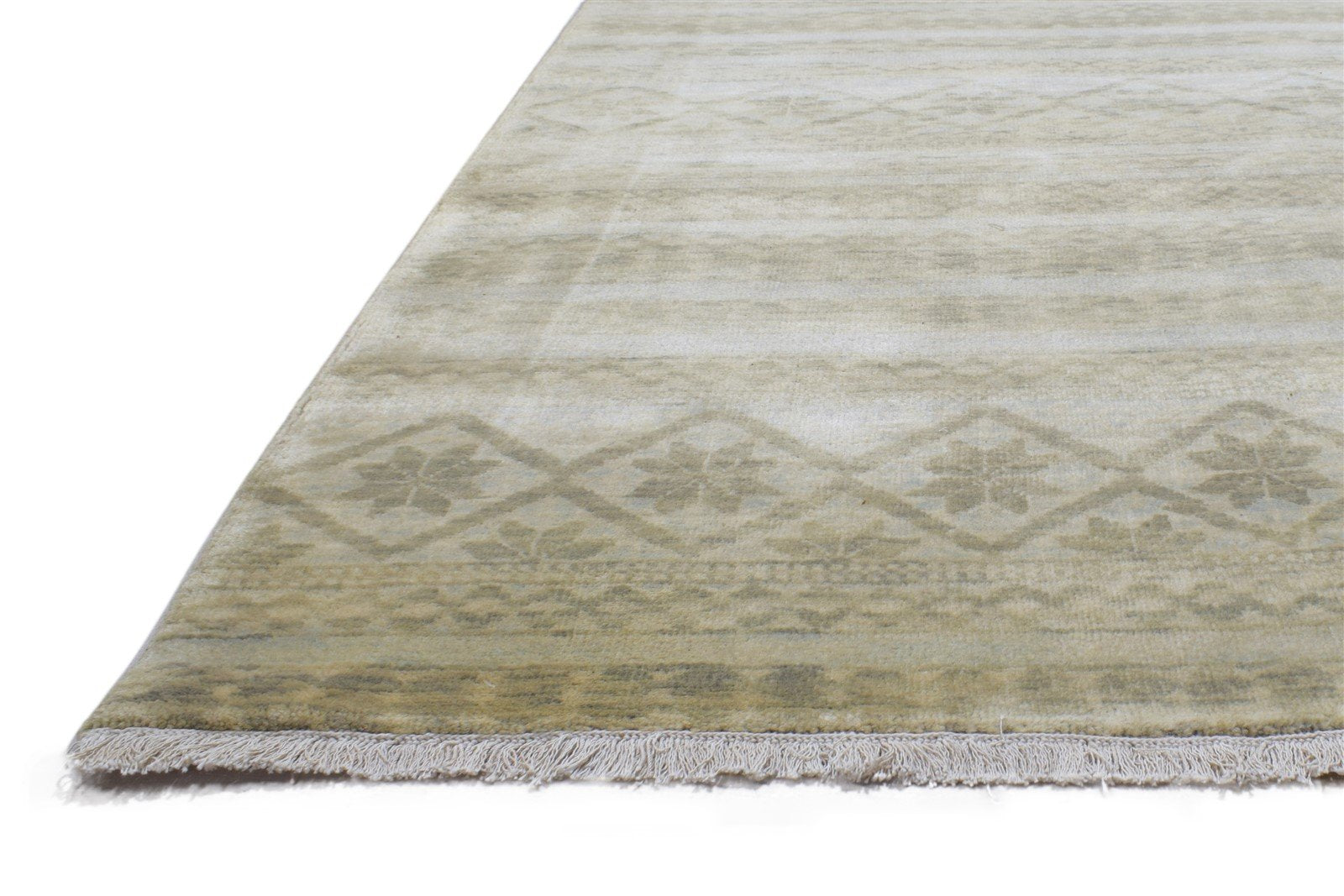 8' X 9' Rug Wool Sand Modern Hand Knotted Scandinavian Oriental Large Carpet Area Rug