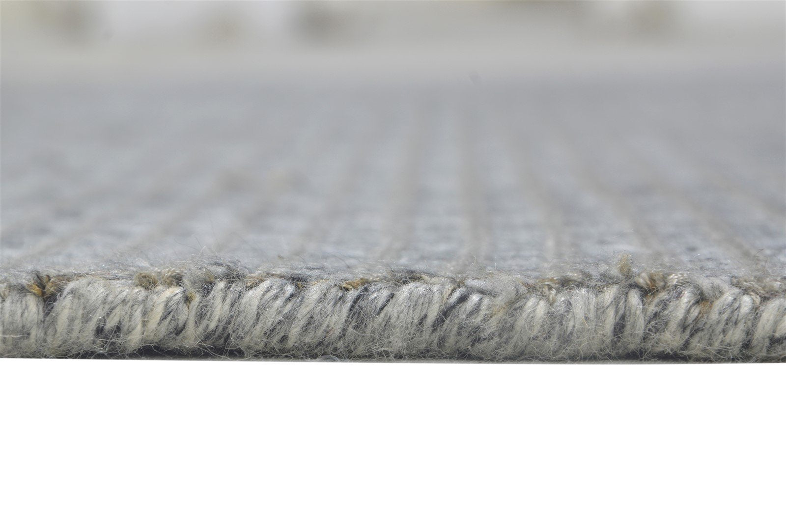 4X6 Rug Wool / Silk Grey Modern Hand Woven Scandinavian Solid Room Size Carpet Area Rug