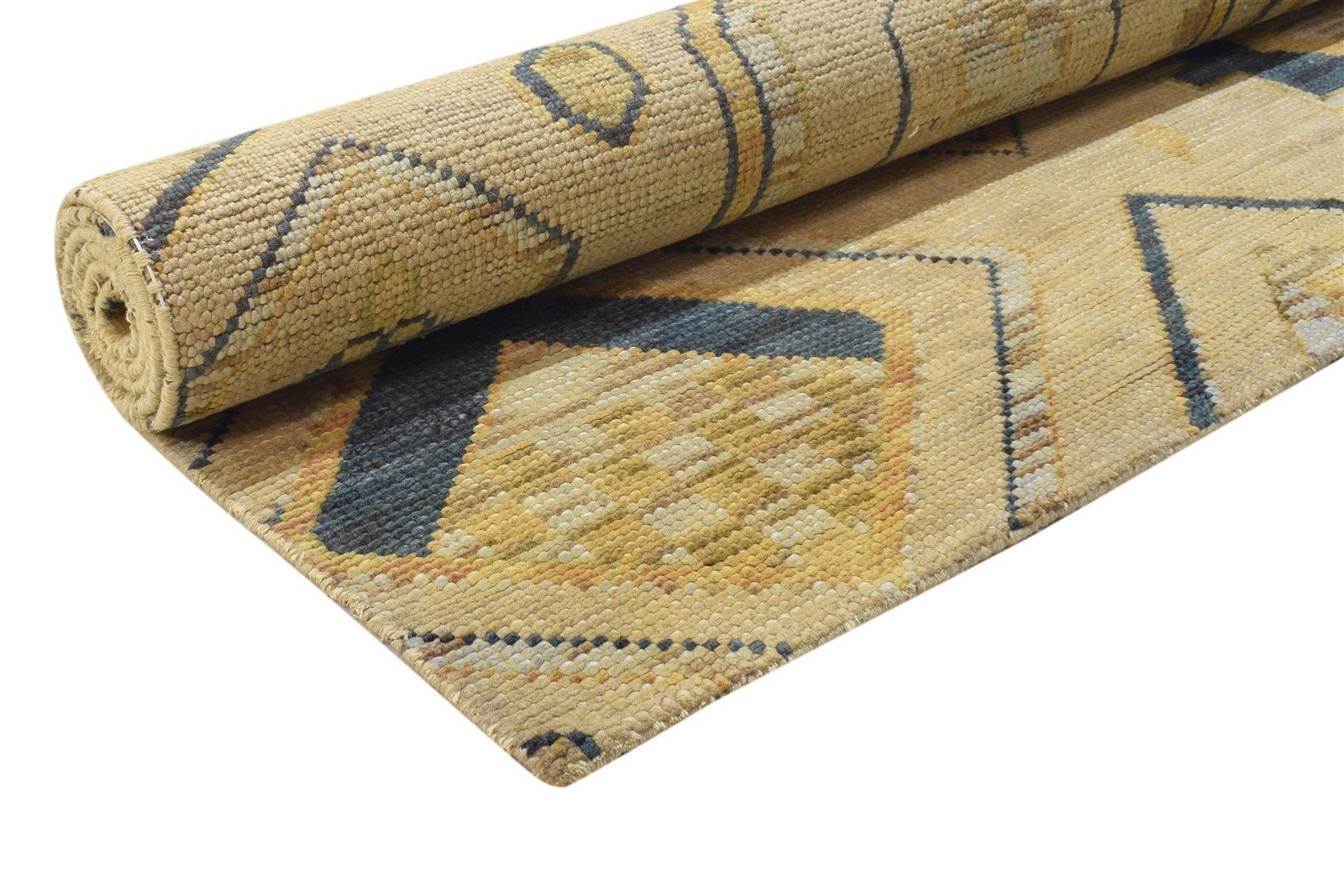 5X8 Rug Wool Beige Persian Hand Knotted Heriz-Indian Oriental Room Size Carpet Area Rug