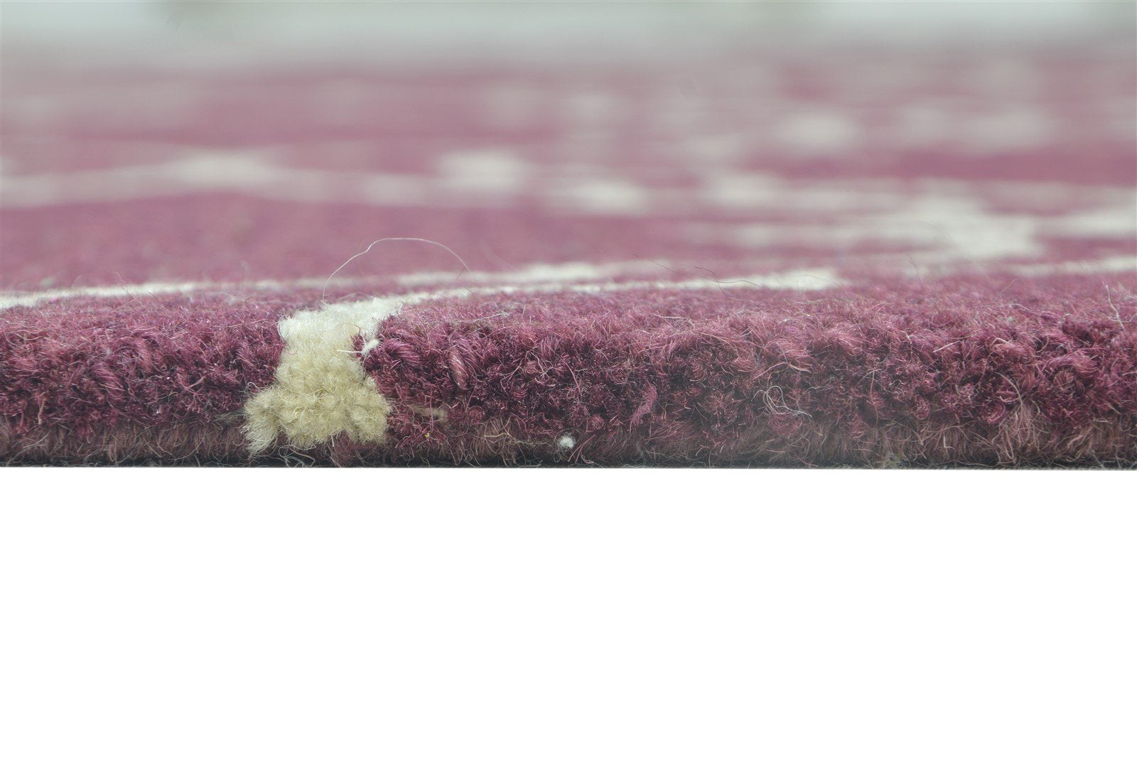 Hand Tufted Purple Wool Rug 5' X 8' Modern Moroccan Trellis Room Size Carpet Area Rug