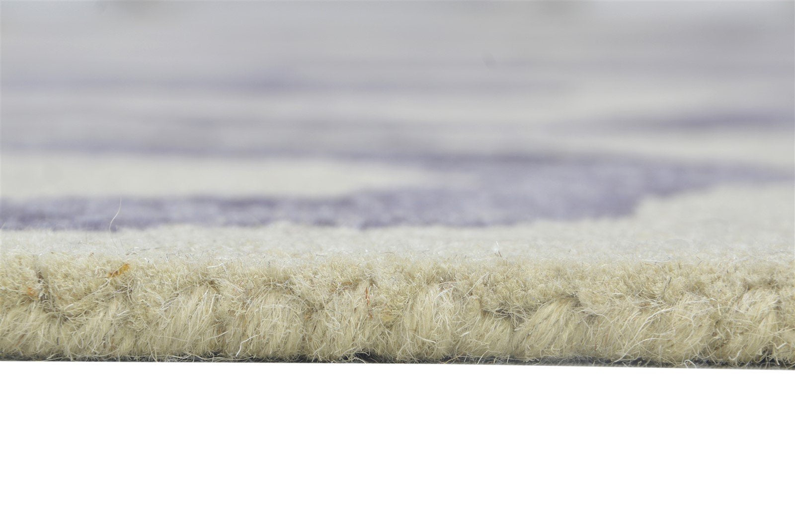 Wool Purple Rug 5' X 8' Modern Hand Tufted Moroccan Abstract Room Size Carpet Area Rug