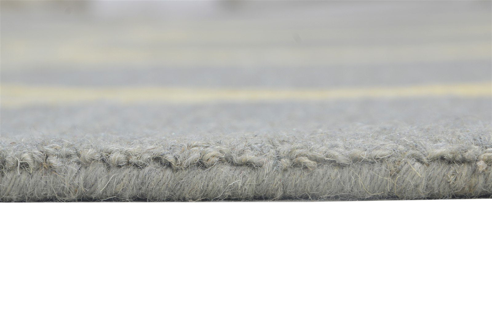 Wool Grey Rug 5' X 8' Modern Hand Tufted Indian Circles Room Size Carpet Area Rug