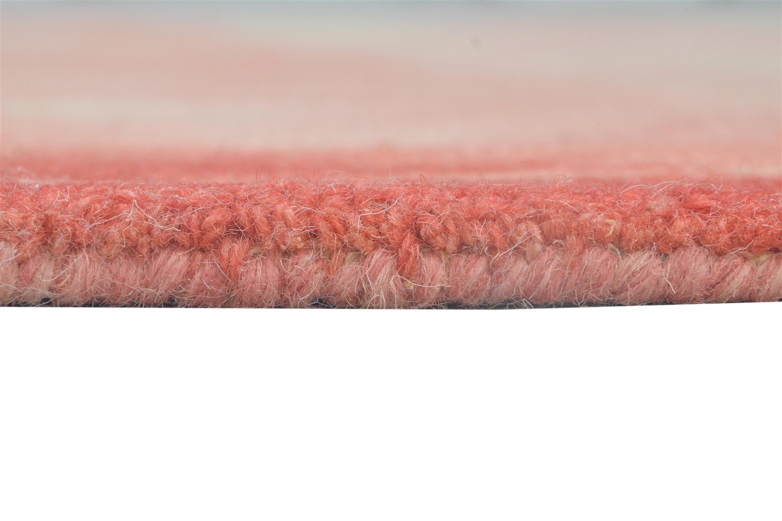 Red Wool Rug 4' X 6' Modern Hand Tufted Shibori Tie Dye Room Size Carpet Area Rug