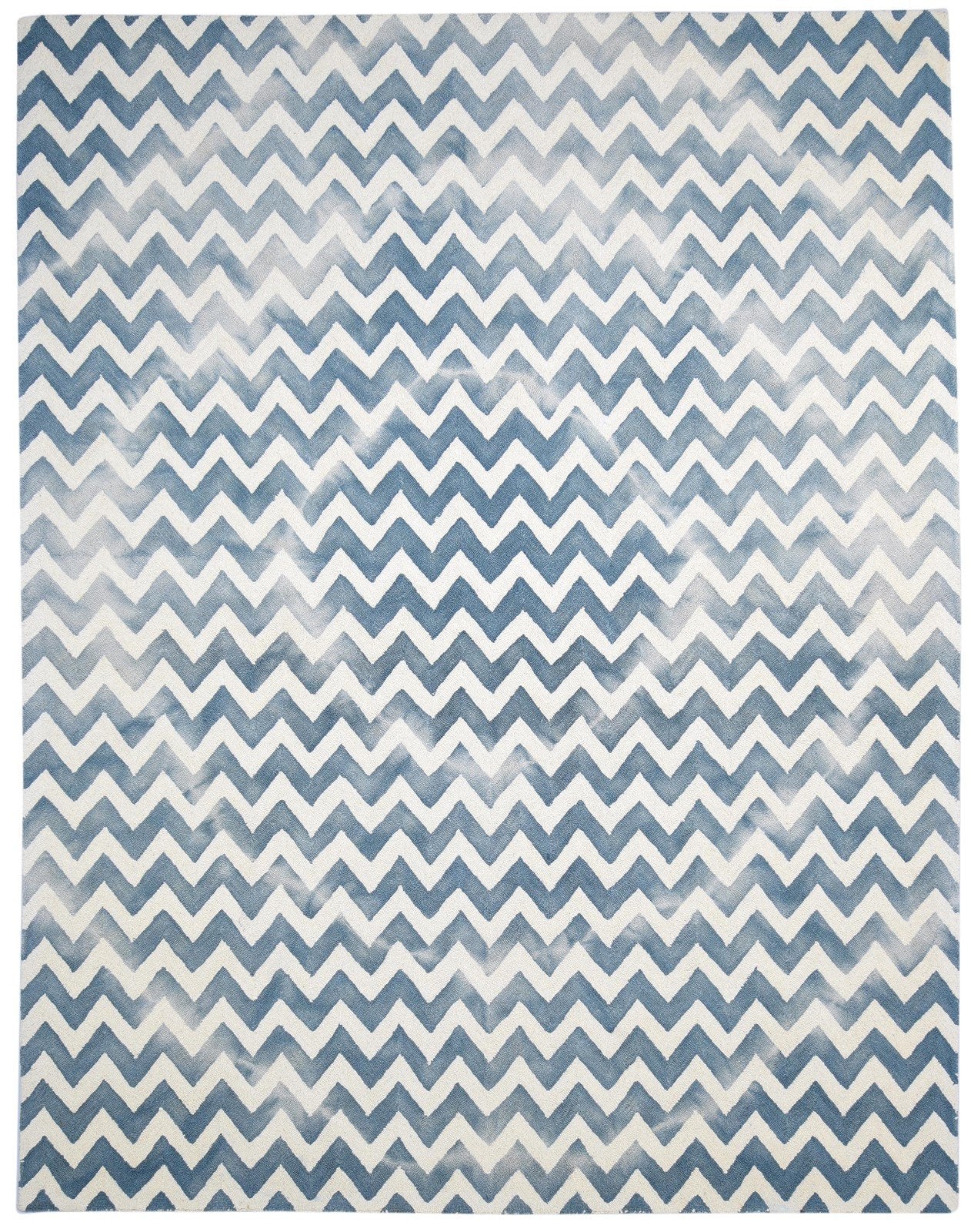 8' X 10' Rug Wool Charcoal Modern Hand Tufted Scandinavian Chevron Large Carpet Area Rug