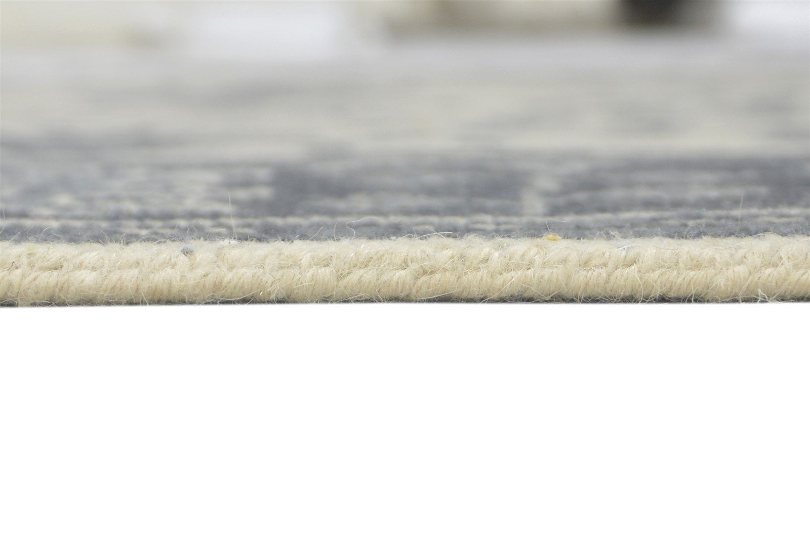 5X7 Rug Wool Grey Persian Hand Knotted Sarouk-Indian Oriental Room Size Carpet 7860689731733