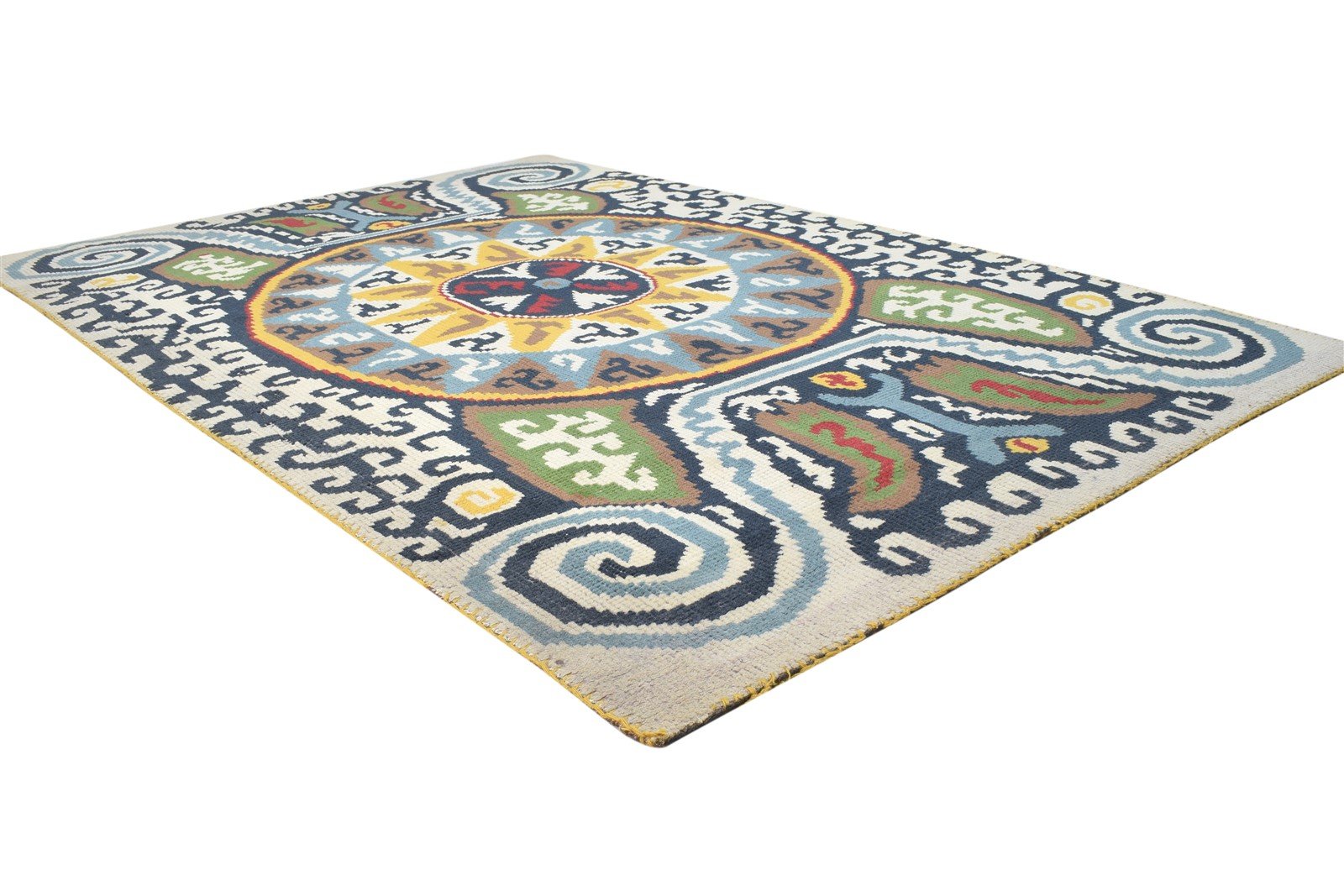 Cassandra 5X7 Rug Wool Multi Color Persian Hand Knotted Southwestern Tribal 7864876204181