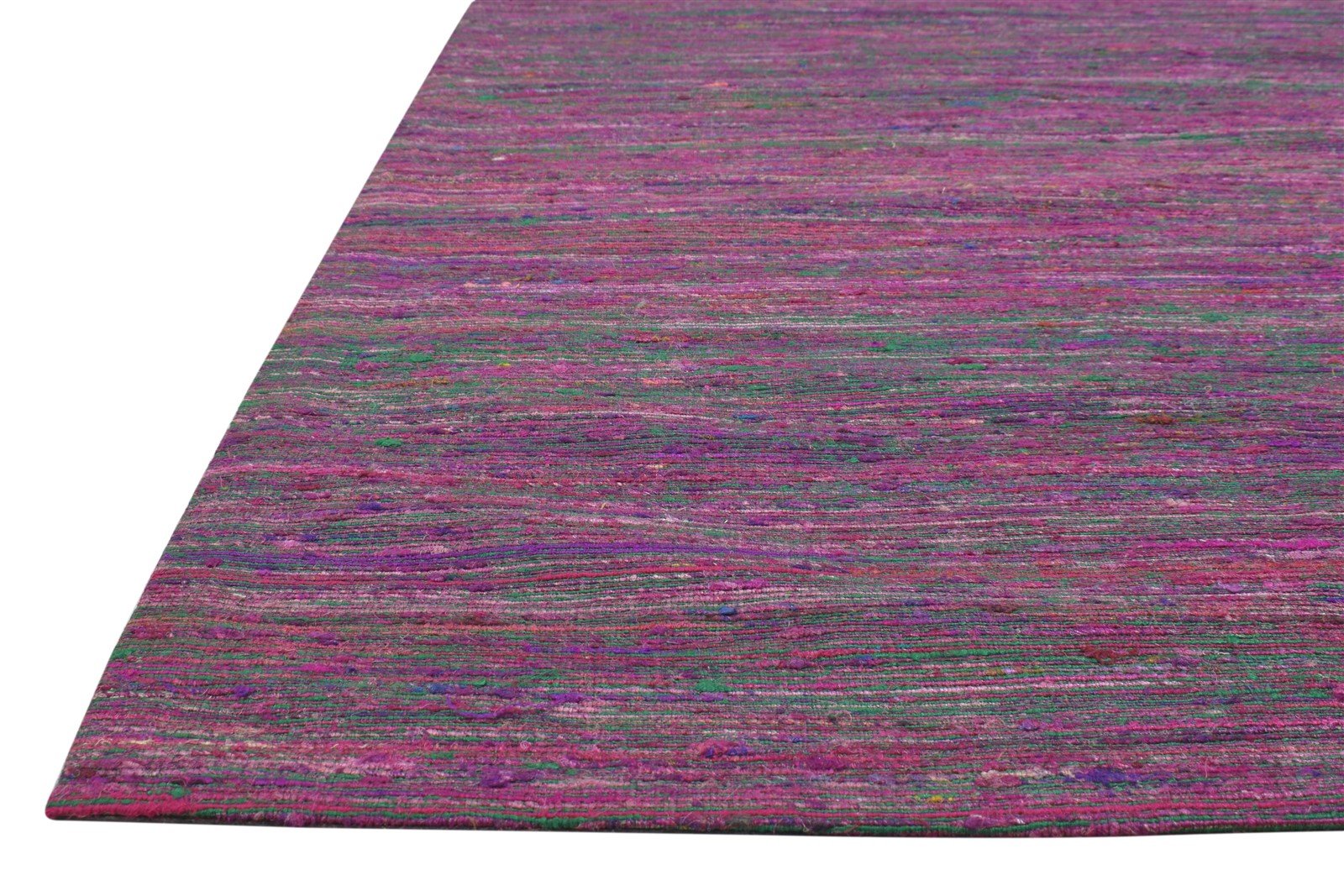 Odelle 5X7 Rug Wool / Silk Purple Modern Jacquard Loom Bohemian Solid 7864177361045