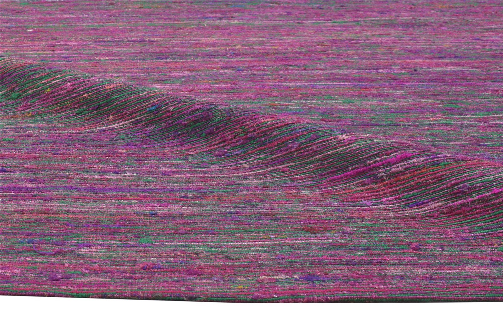 Odelle 5X7 Rug Wool / Silk Purple Modern Jacquard Loom Bohemian Solid 7864177361045