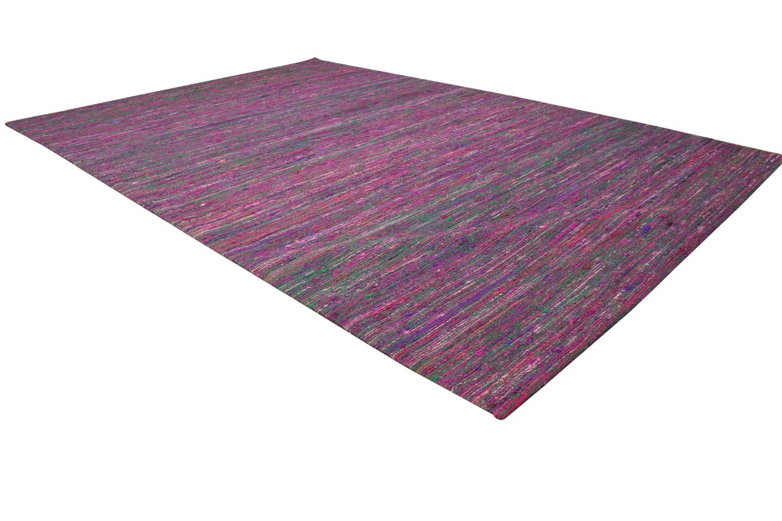 Odelle 5X7 Rug Wool / Silk Purple Modern Jacquard Loom Bohemian Solid 7864177361045