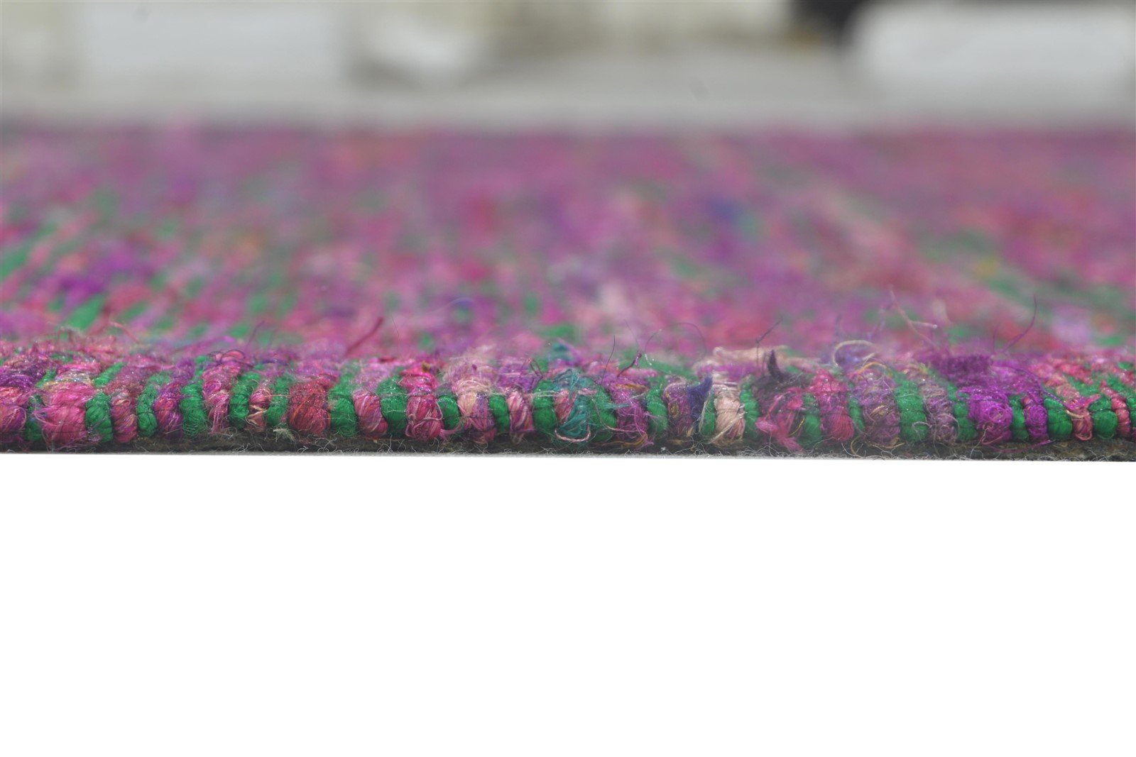 Odelle 5X7 Rug Wool / Silk Purple Modern Jacquard Loom Bohemian Solid 7864177361045