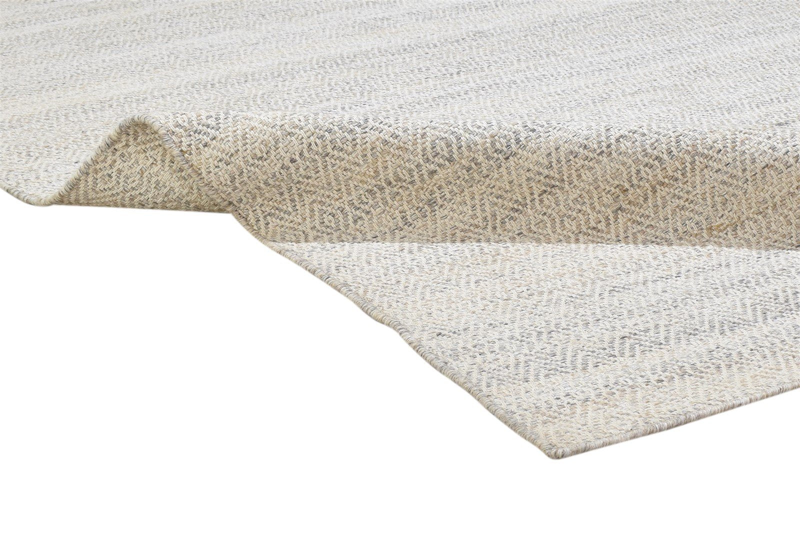 5X7 Rug Wool / Silk Sand Modern Dhurrie Scandinavian Trellis Room Size Carpet 7864232607893