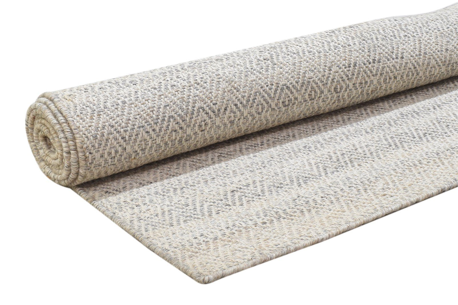 5X7 Rug Wool / Silk Sand Modern Dhurrie Scandinavian Trellis Room Size Carpet 7864232607893