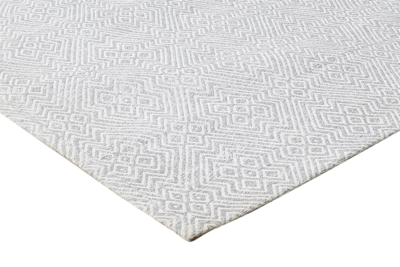 5X8 Rug Jacquard Grey Modern Jacquard Loom Scandinavian Geometric Room Size 7864464638101