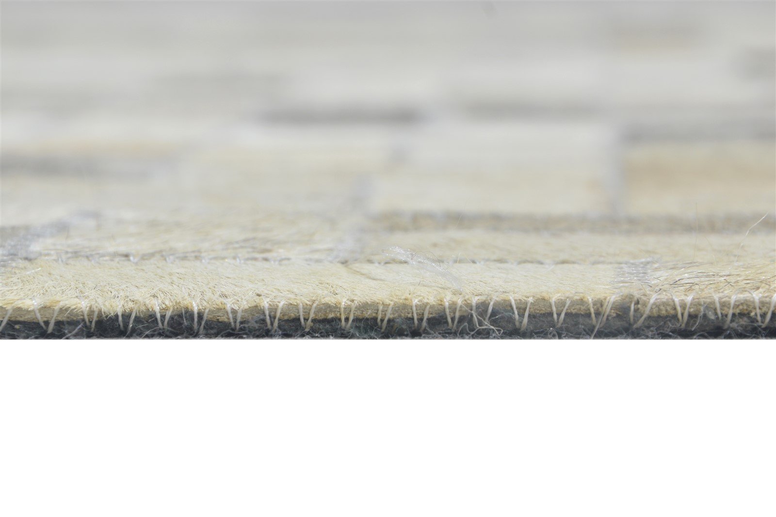 5X8 Rug Leather Beige Modern Hand Woven Scandinavian Geometric Room Size Carpet 7864433115285
