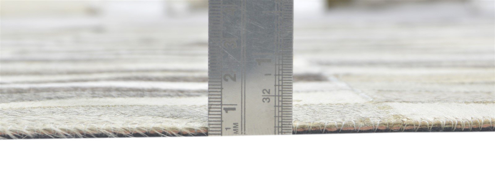 5X8 Rug Leather Grey Modern Hand Woven Scandinavian Triangles Room Size Carpet 7860683341973