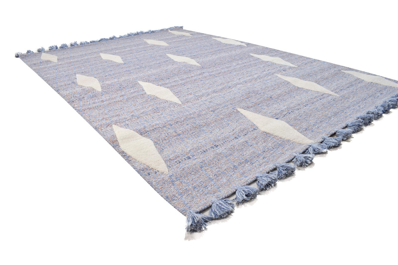 Brena 5X8 Rug Pet Yarn Purple Modern Jacquard Loom Moroccan Diamond 7864164384917