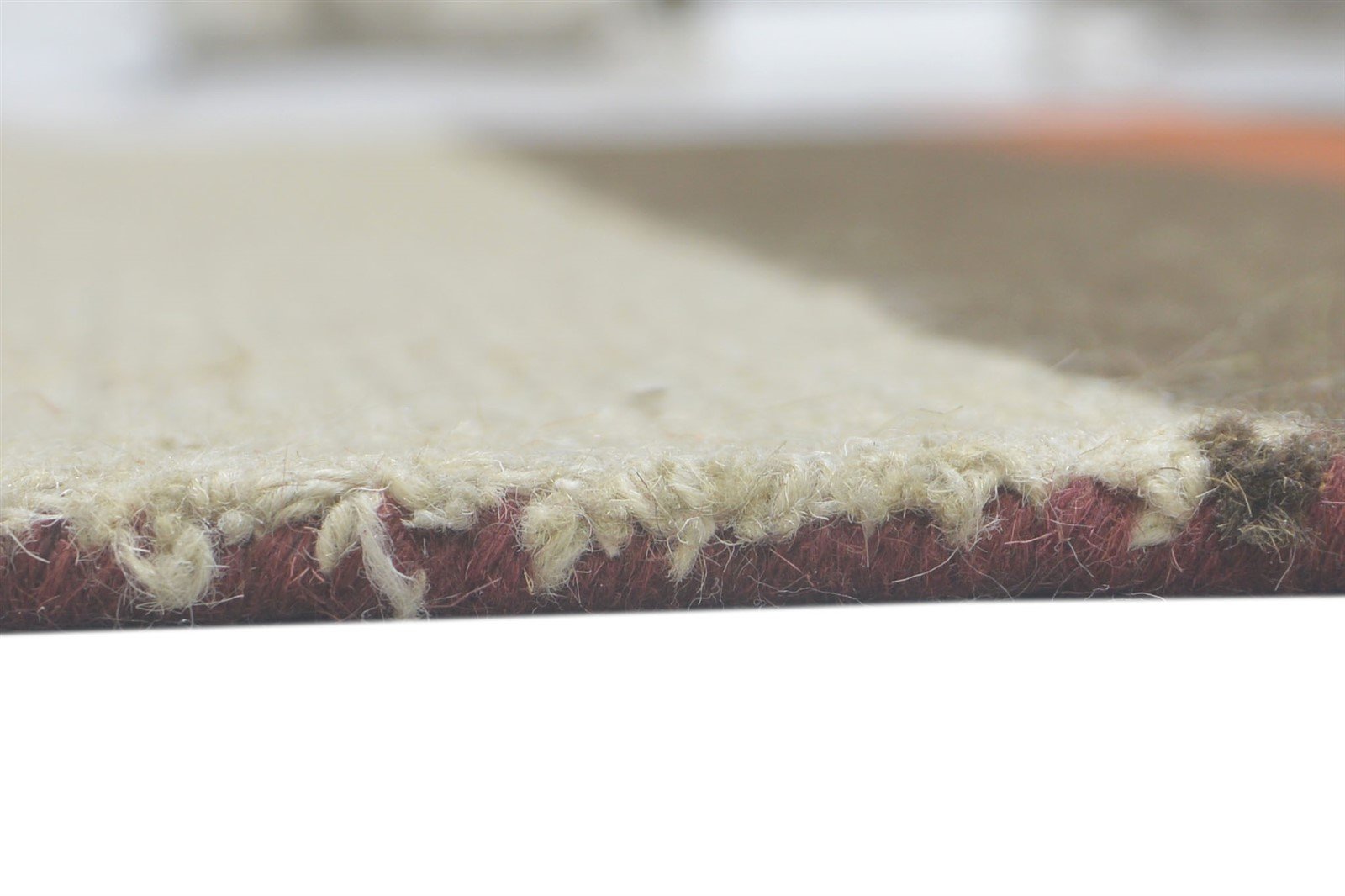 5X8 Rug Wool Multi Color Modern Hand Tufted Scandinavian Striped Room Size 7860705788053