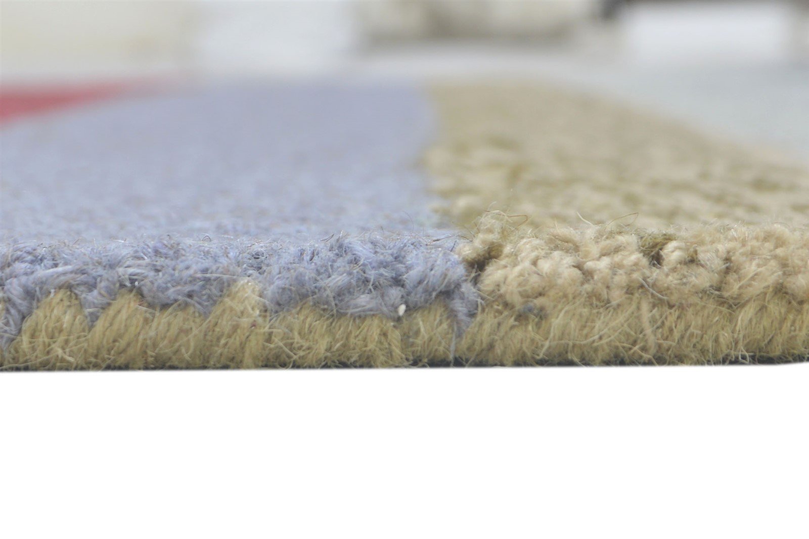 5X8 Rug Wool Multi Color Modern Hand Tufted Scandinavian Striped Room Size 7860706934933