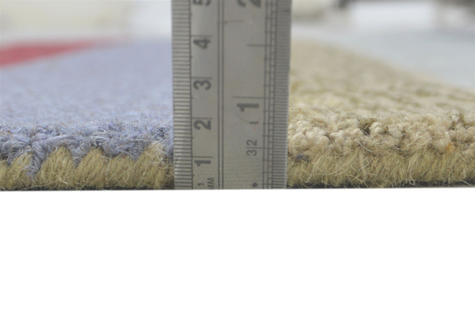 5X8 Rug Wool Multi Color Modern Hand Tufted Scandinavian Striped Room Size 7860706934933