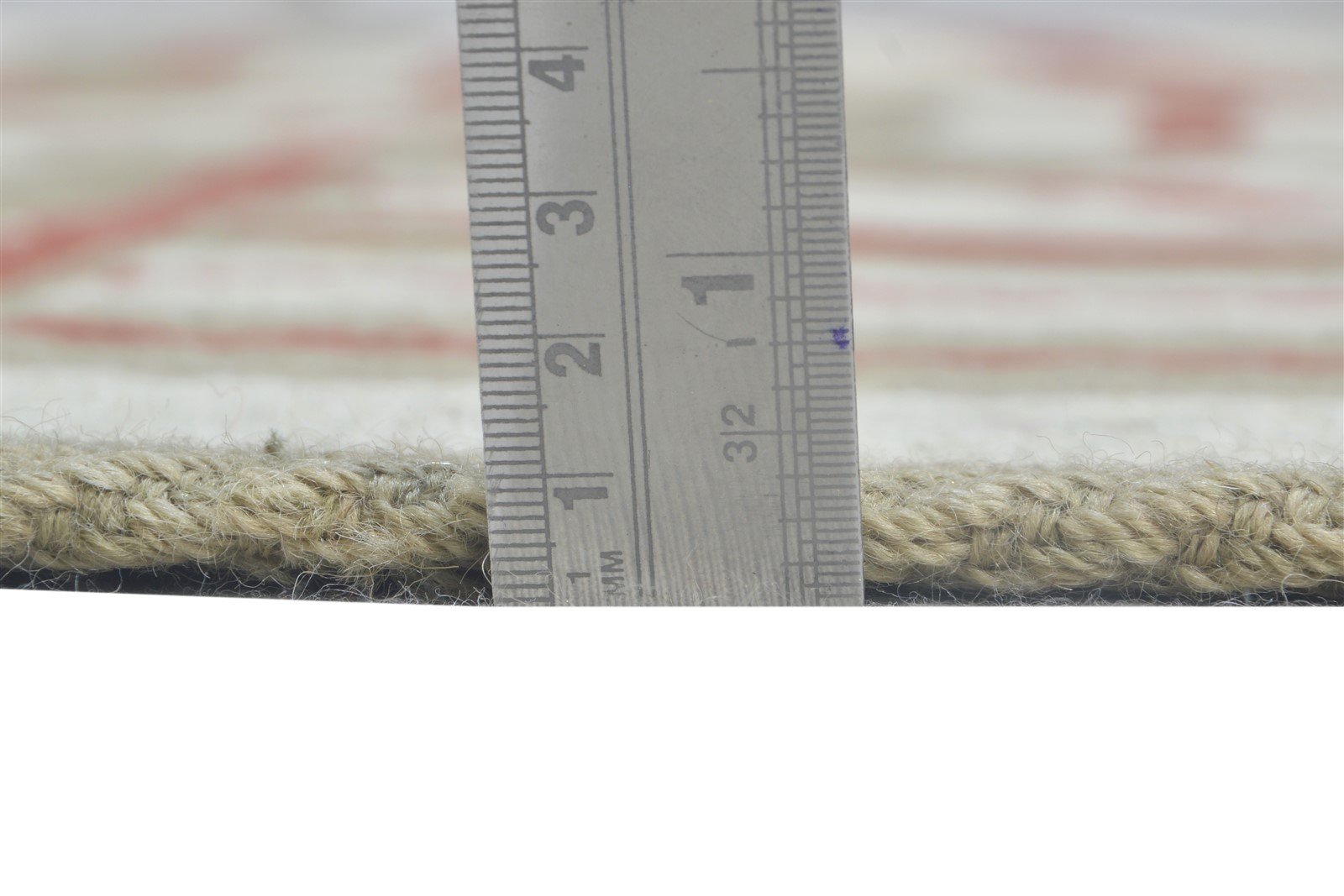 5X8 Rug Wool Off-White Modern Jacquard Loom Scandinavian Plaids Room Size Carpet 7865054134421