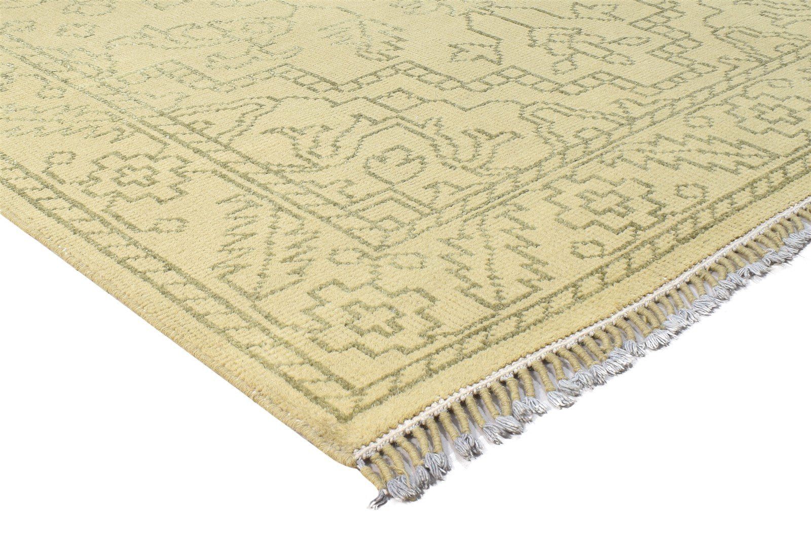 Sargama 5X8 Rug Wool Sage Persian Hand Knotted Heriz-Indian Oriental 7864899207317