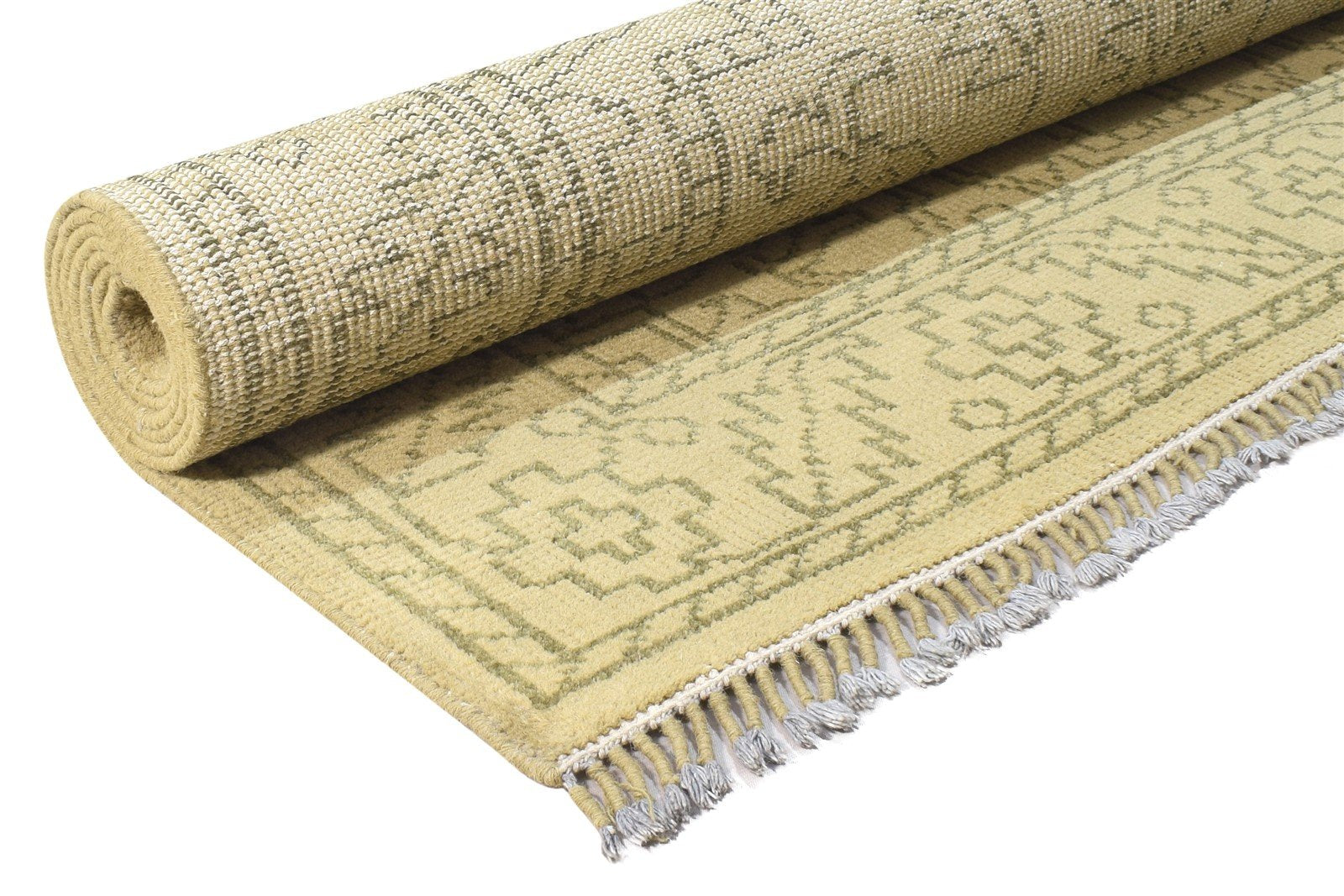 Sargama 5X8 Rug Wool Sage Persian Hand Knotted Heriz-Indian Oriental 7864899207317