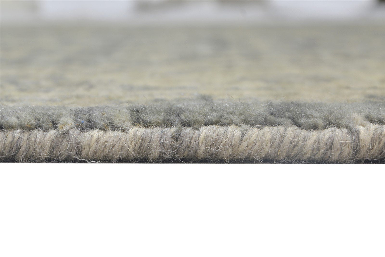 5X8 Rug Wool Silk Dark Grey Modern Jacquard Loom Oushak Oriental Room Size 7864145150101