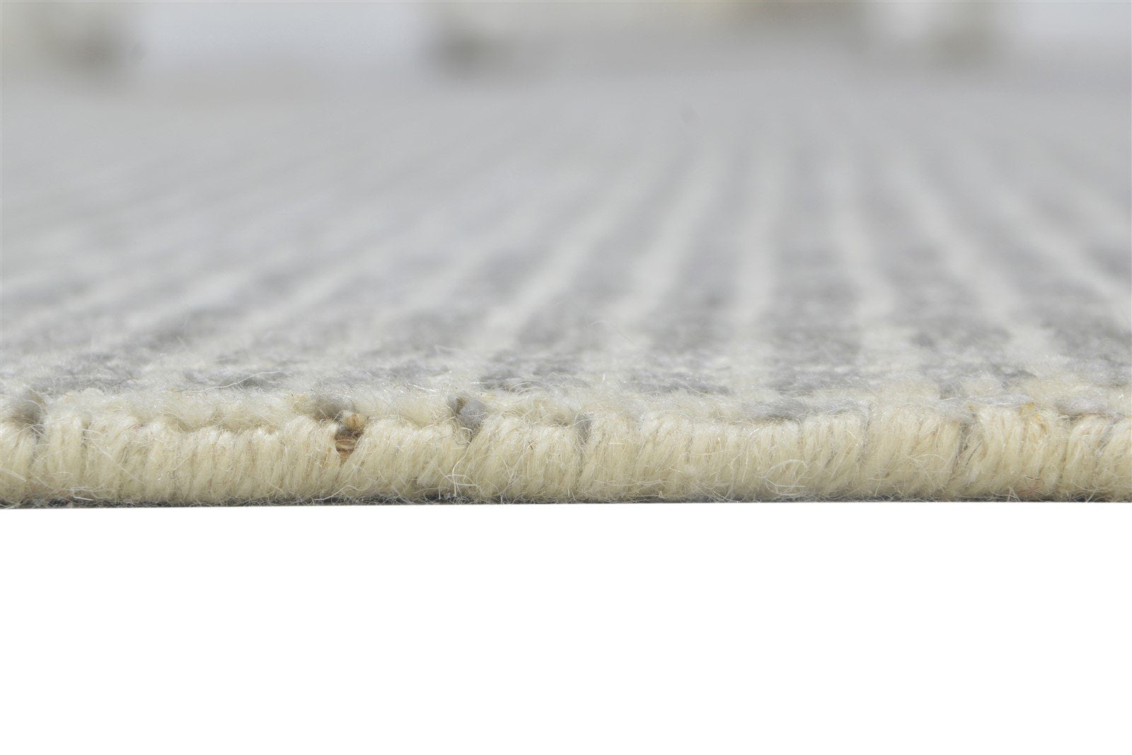 5X8 Rug Wool / Silk Grey Modern Handloom Scandinavian Solid Room Size Carpet 7864161140885