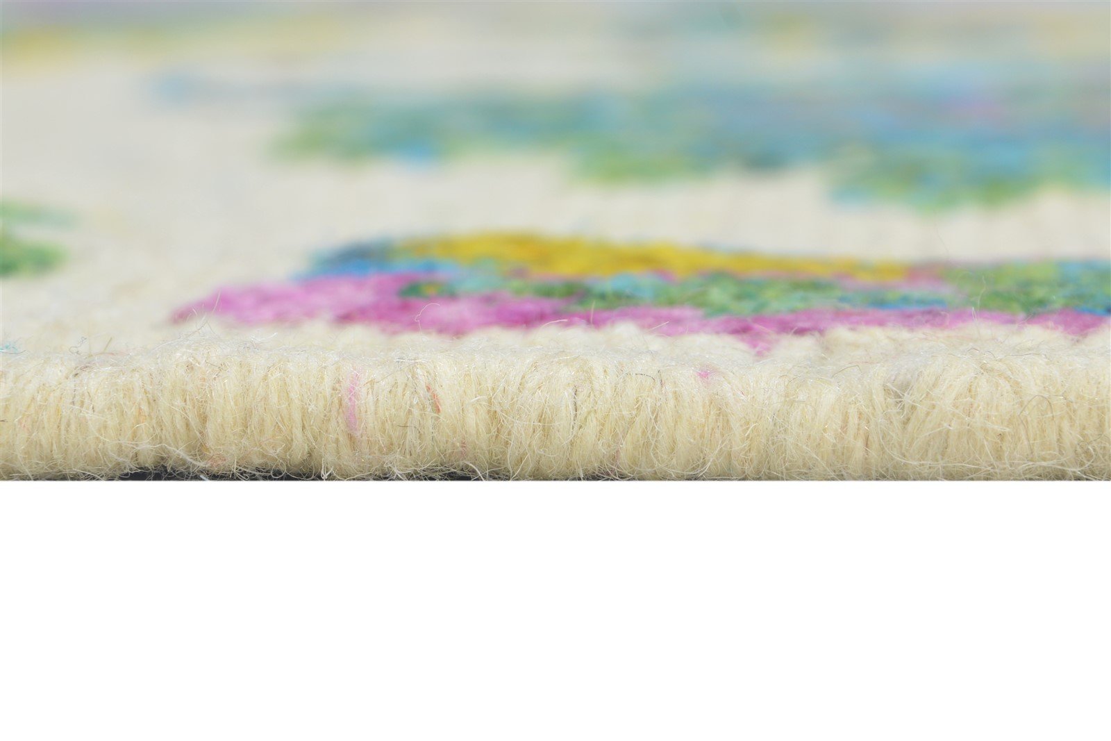 Ami 5X8 Rug Wool / Silk Multi Color Modern Hand Knotted French Floral 7864878858389