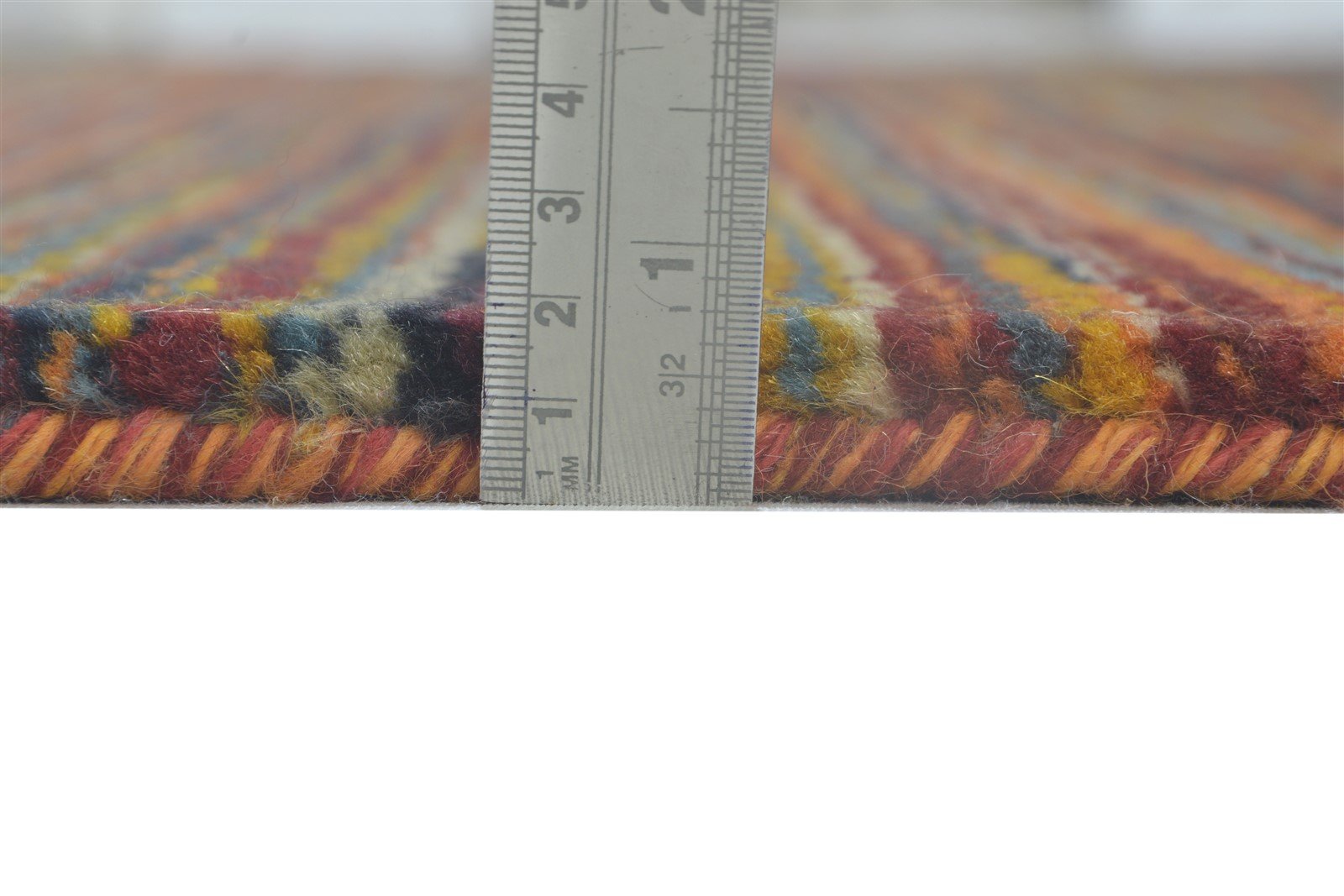 Ladonna 6' X 10' Rug Wool Rust Modern Hand Knotted Bohemian Striped 7864174641301