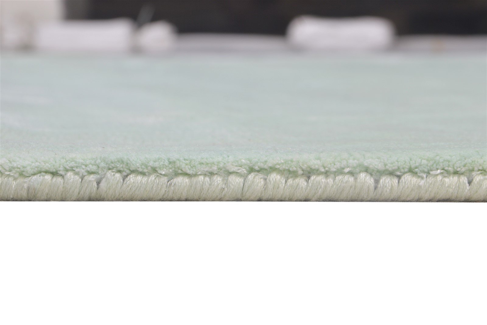 6' X 6' Rug Silk Silver Modern Handloom Scandinavian Solid Room Size Round 7864819417237