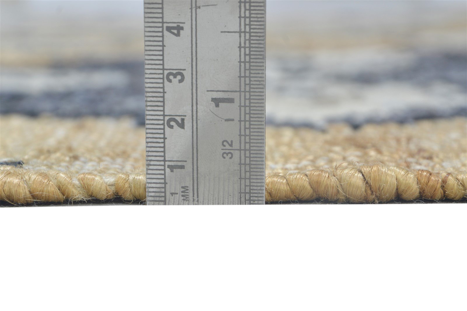 6' X 7' Rug Wool / Jute Beige Modern Dhurrie French Damask Room Size Carpet 7864151572629