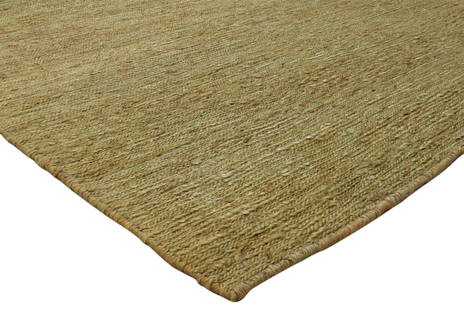 6' X 8' Rug Jute Gold Modern Hand Knotted Scandinavian Solid Room Size Carpet 7860698939541