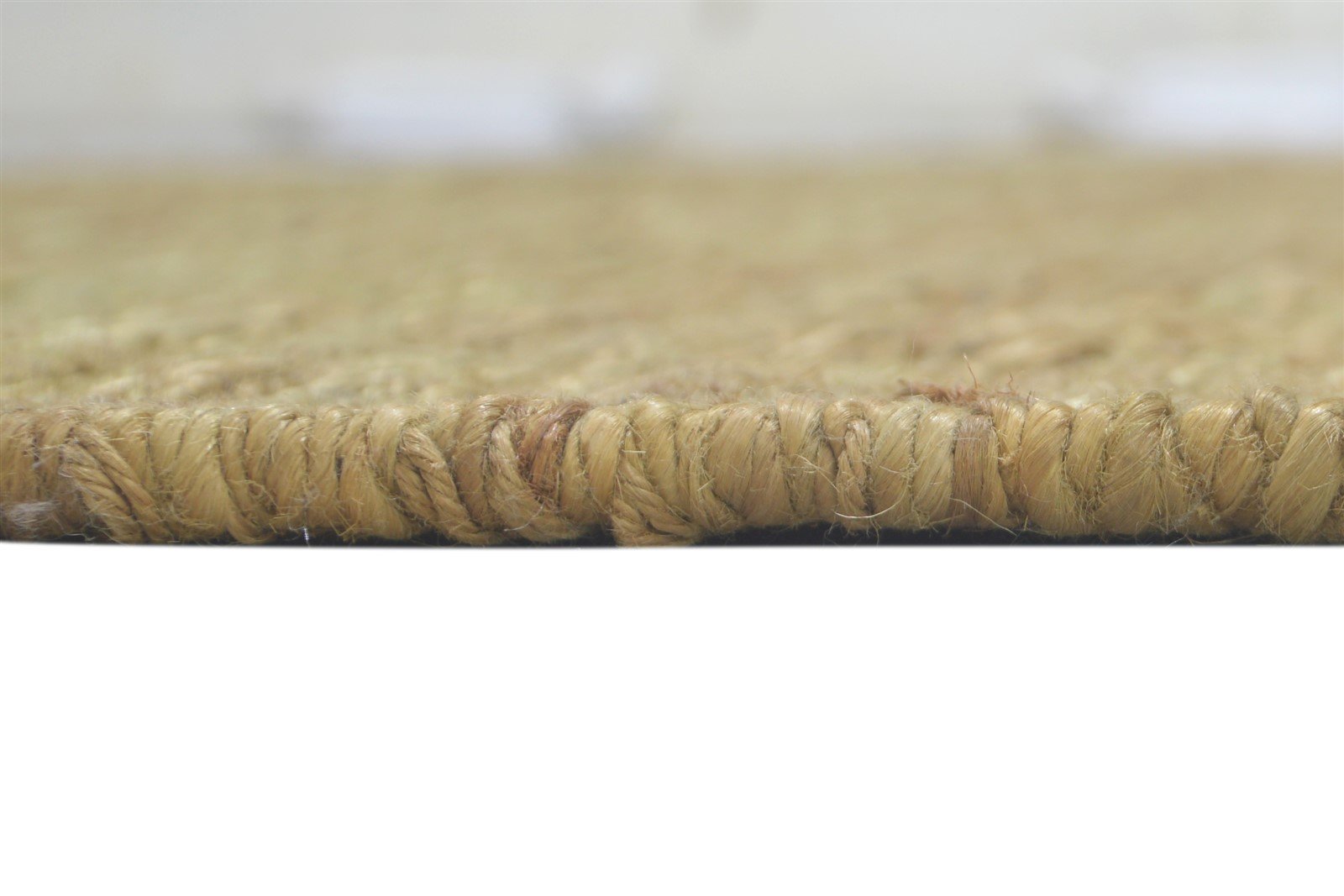 6' X 8' Rug Jute Gold Modern Hand Knotted Scandinavian Solid Room Size Carpet 7860698939541