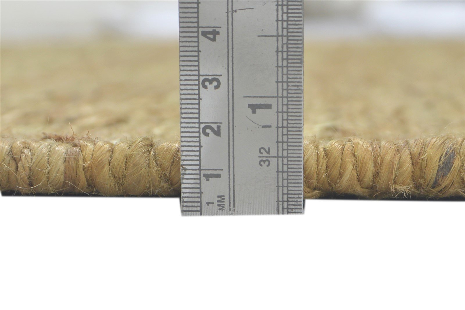 6' X 8' Rug Jute Gold Modern Hand Knotted Scandinavian Solid Room Size Carpet 7860698939541