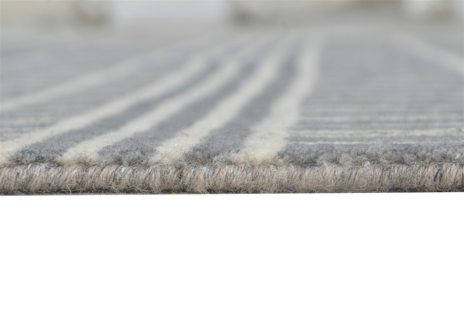 6' X 8' Rug Silk Dark Grey Modern Handloom Scandinavian Plaids Room Size Carpet 7864772886677