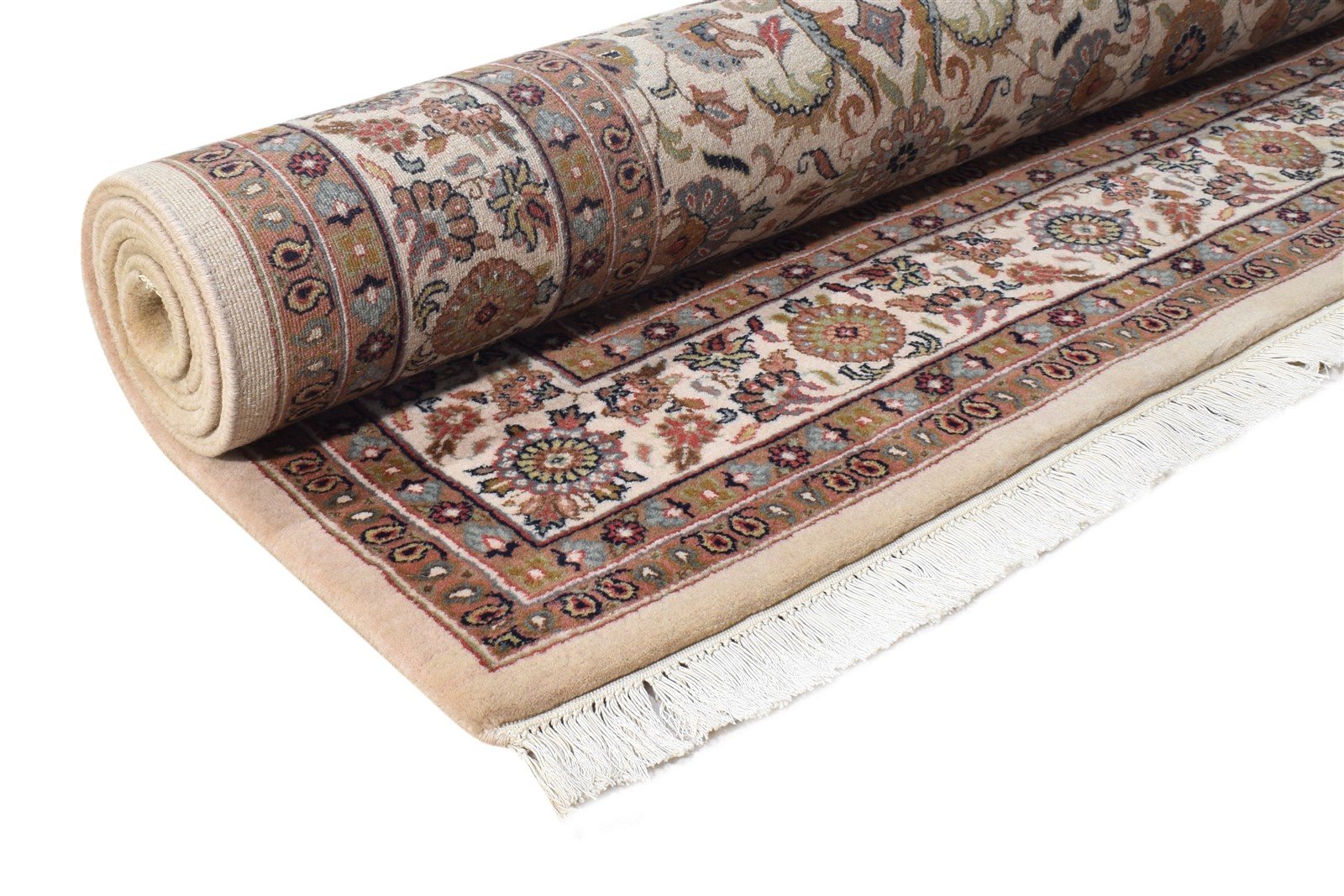 6' X 8' Rug Wool Beige Persian Hand Knotted Kashan Oriental Room Size Carpet 7864658919573