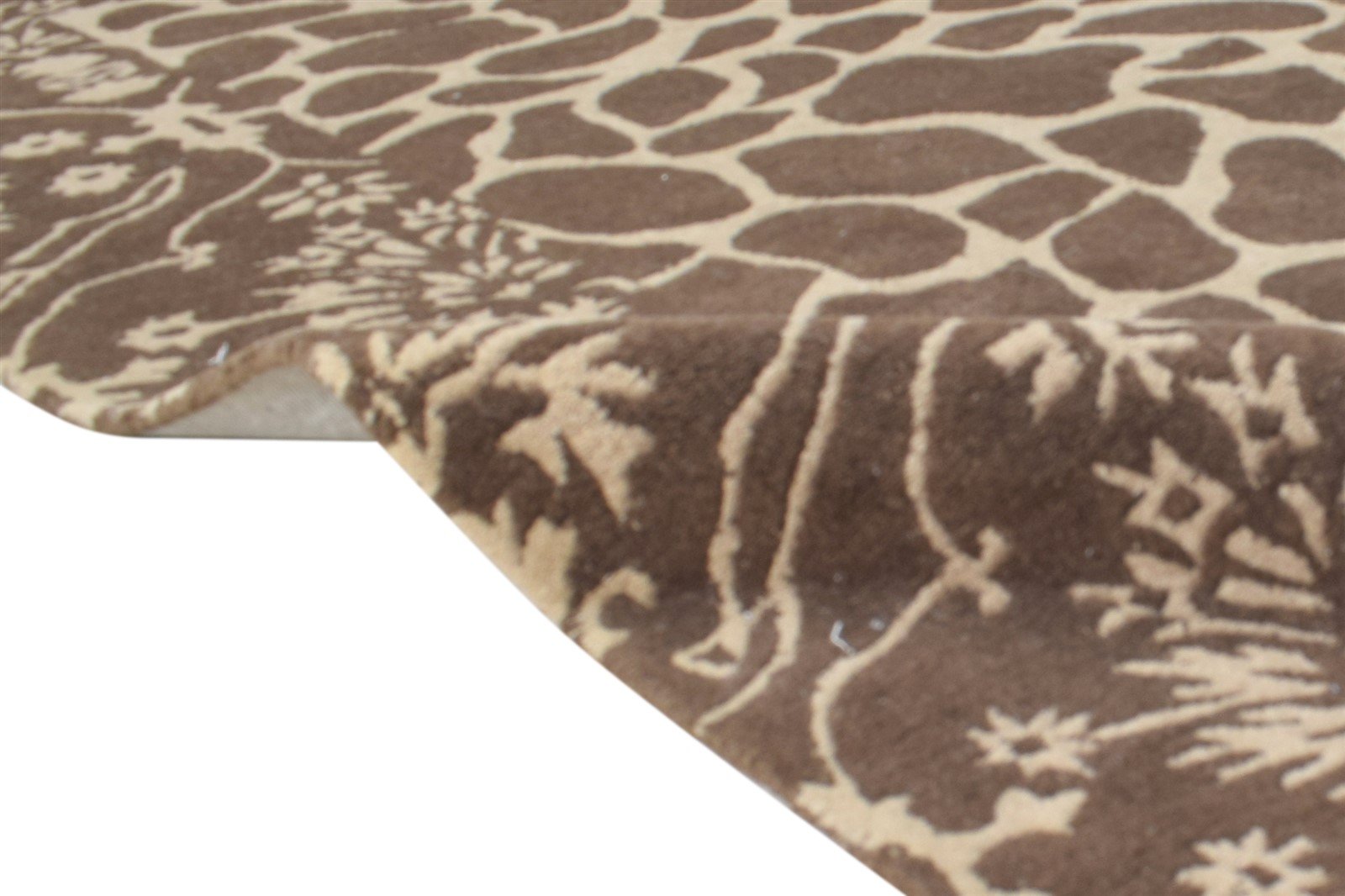 Bertine 6' X 8' Rug Wool Brown Modern Hand Tufted Scandinavian Abstract 7865055936661